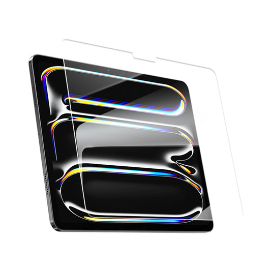 Blueo Anti-Reflexions-HD-Bildschirmschutzfolie Applicator Pro für Apple iPad Pro 13 (2024), gehärtetes Glas, Vollkleber