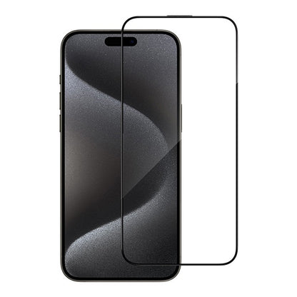 Blueo Anti-Reflective HD Displayschutzfolie für Apple iPhone 14 Pro, gehärtetes Glas, Vollklebung, Schwarz