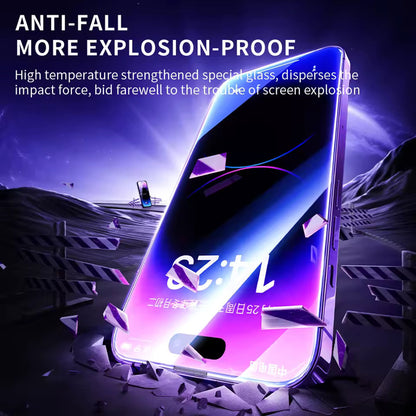 Blueo Anti-Static HD Displayschutzfolie für Apple iPhone 14 Plus / 13 Pro Max, gehärtetes Glas, Vollkleber, Schwarz