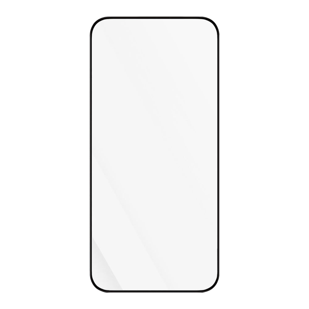 Blueo Anti-Static HD Displayschutzfolie für Apple iPhone 15 Pro, gehärtetes Glas, Vollkleber, schwarz
