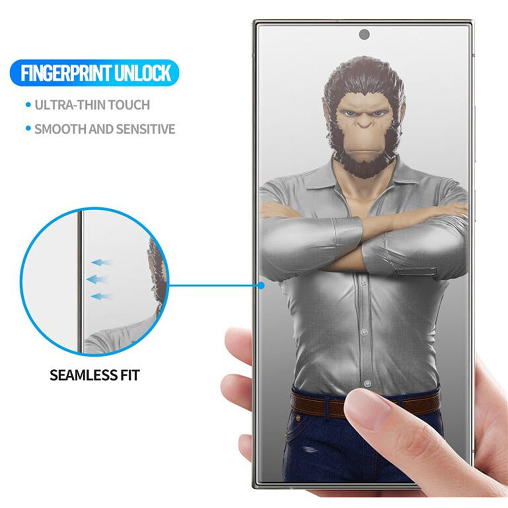 Blueo Curved Edge HD Applicator Displayschutzfolie für Apple iPhone 18 Pro Max / 17 Pro Max, gehärtetes Glas, vollflächig klebend, 3D, Schwarz