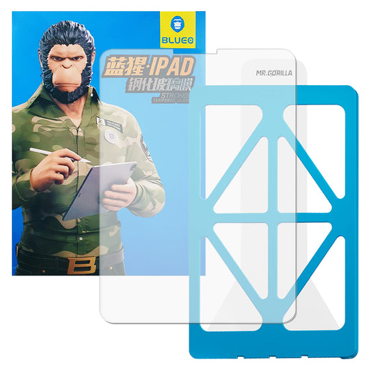 Blueo HD Applicator Pro Displayschutzfolie für Apple iPad mini (2024) / mini (2021), gehärtetes Glas, Vollkleber