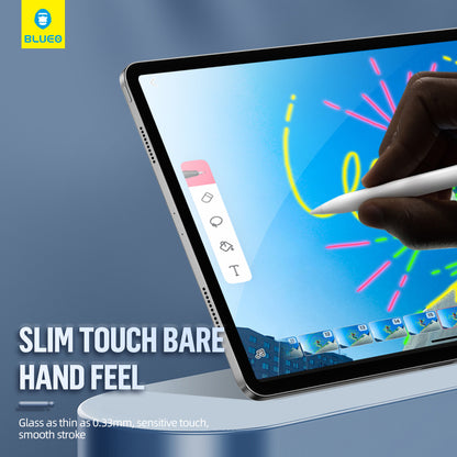 Blueo HD Applicator Pro Displayschutzfolie für Apple iPad mini (2024) / mini (2021), gehärtetes Glas, Vollkleber