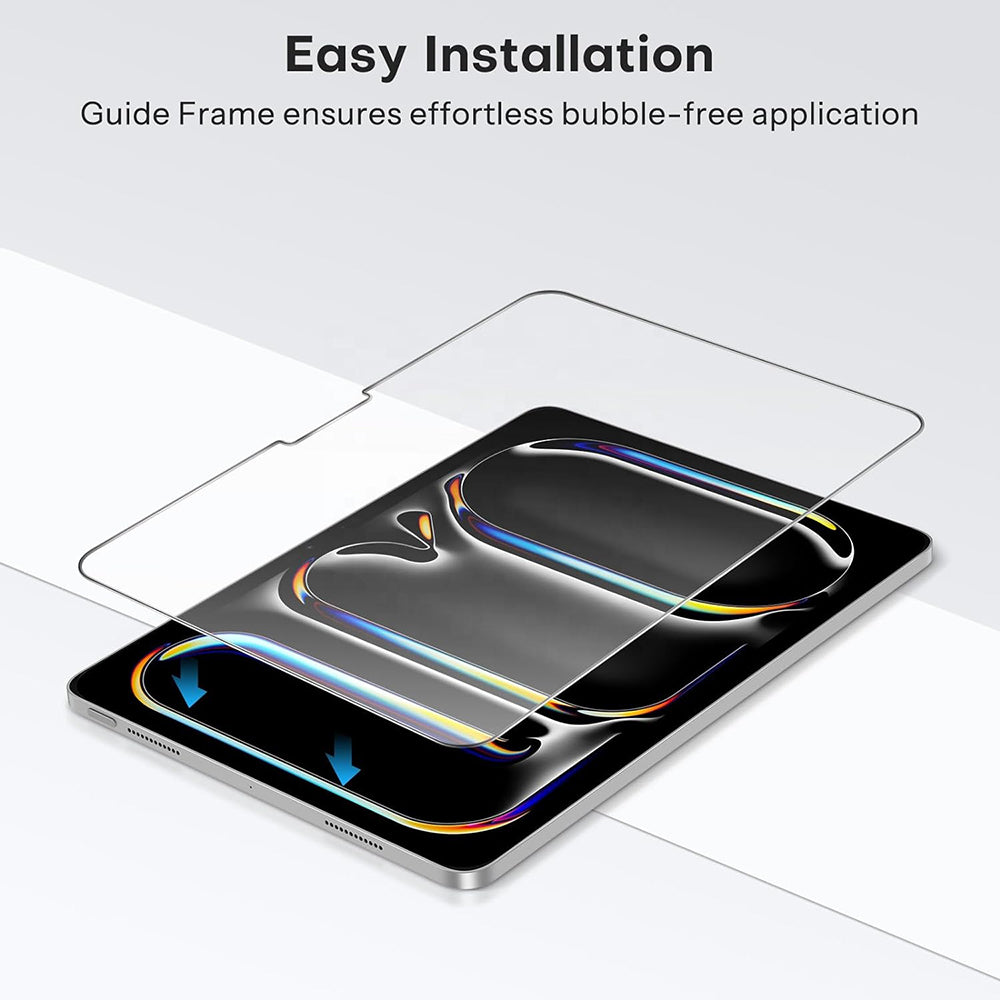 Blueo HD Displayschutzfolie für Apple iPad Air 11 (2024), gehärtetes Glas, Full Glue