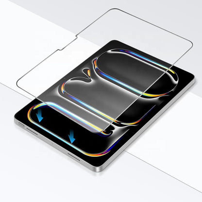Blueo HD Displayschutzfolie für Apple iPad Air 13 (2024), gehärtetes Glas, Full Glue