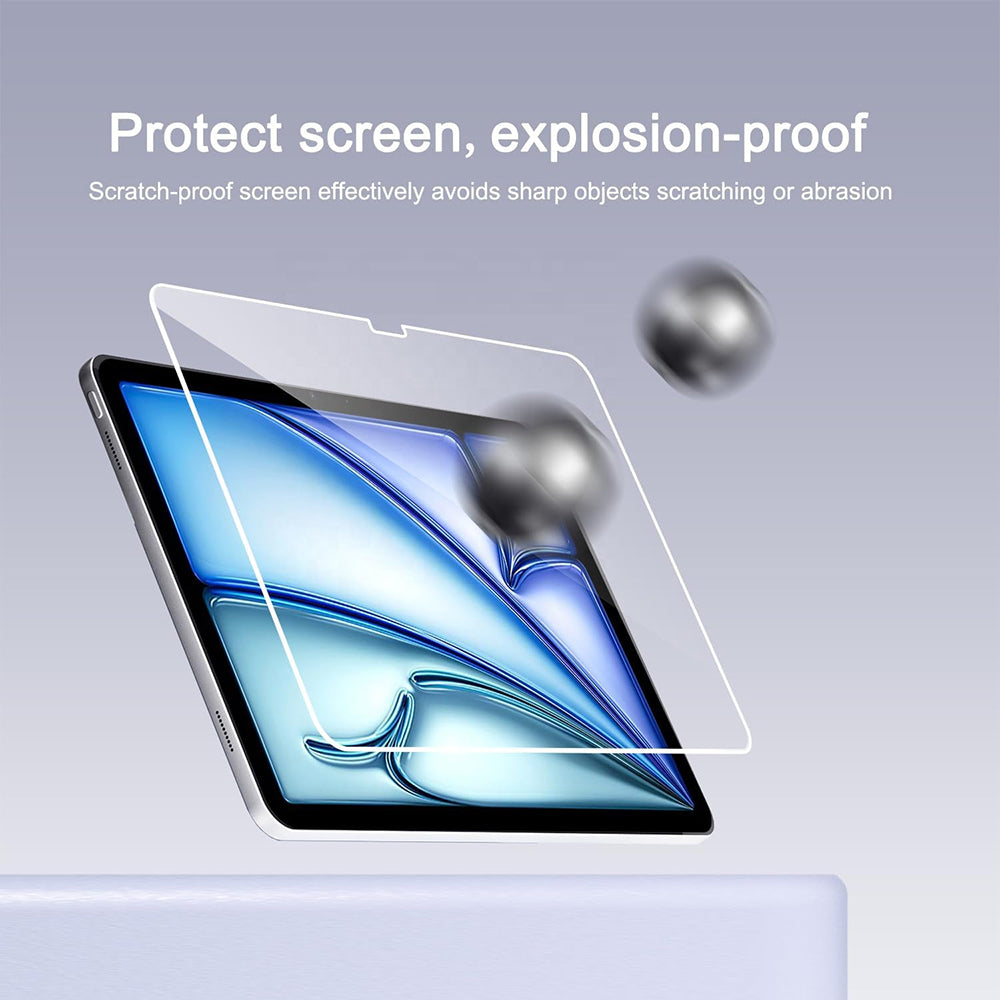 Blueo HD Displayschutzfolie für Apple iPad mini (2024) / mini (2021), gehärtetes Glas, Full Glue