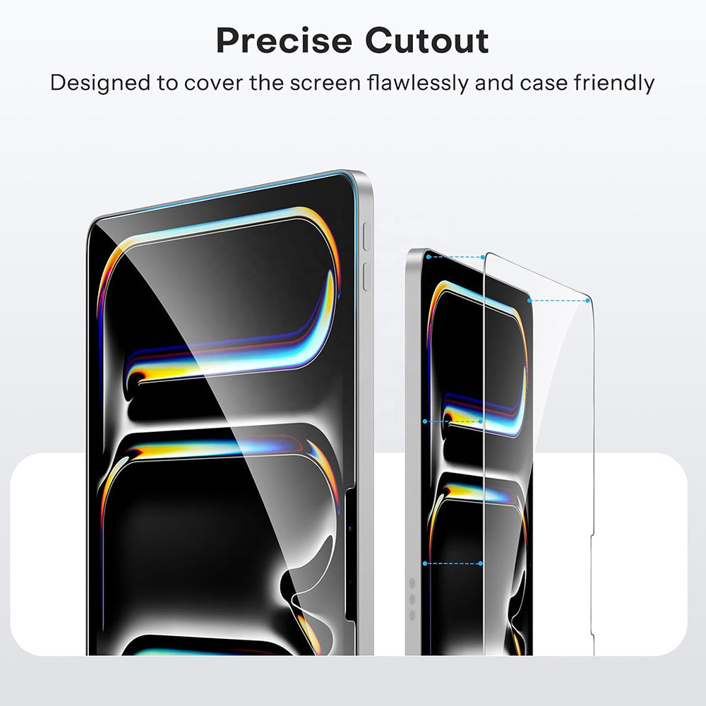 Blueo HD Displayschutzfolie für Apple iPad mini (2024) / mini (2021), gehärtetes Glas, Full Glue