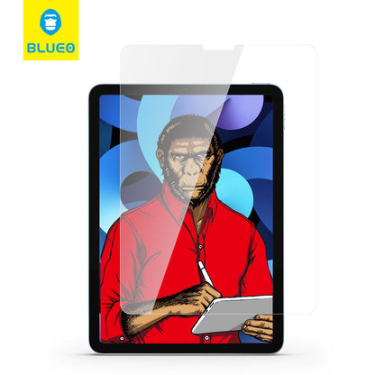 Blueo HD Displayschutzfolie für Apple iPad Pro 11 (2024), gehärtetes Glas, Full Glue