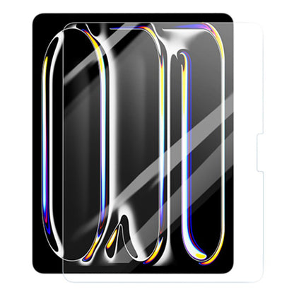 Blueo HD Displayschutzfolie für Apple iPad Pro 11 (2024), gehärtetes Glas, Full Glue