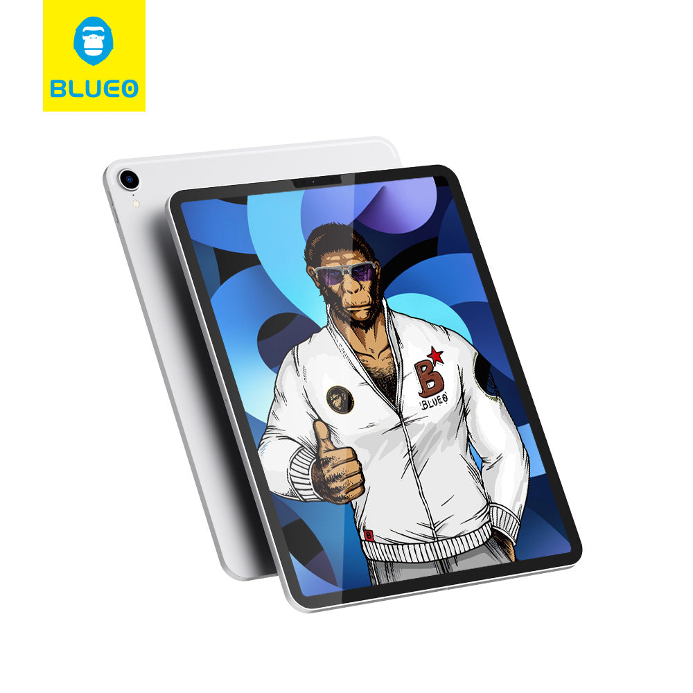 Blueo Displayschutzfolie für Apple iPad Air (2022) / Pro 11 (2021) / Air (2020) / Pro 11 (2020) / Pro 11 (2018), gehärtetes Glas, Full Glue