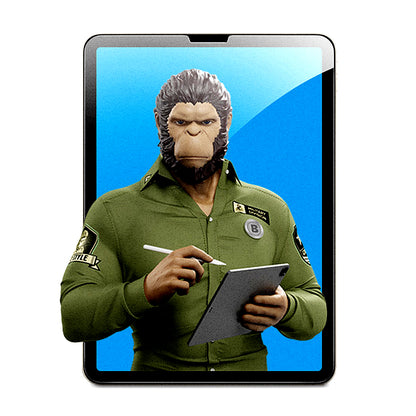 Blueo Spezial-Schreibschutzfolie für Apple iPad Pro 11 (2024), Kunststoff