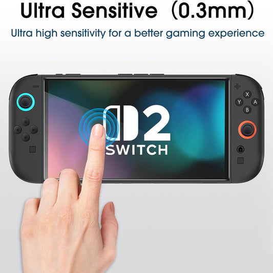 Techsuit SwitchAura Displayschutzfolie mit Applikator für Nintendo Switch 2, gehärtetes Glas, 2er-Set
