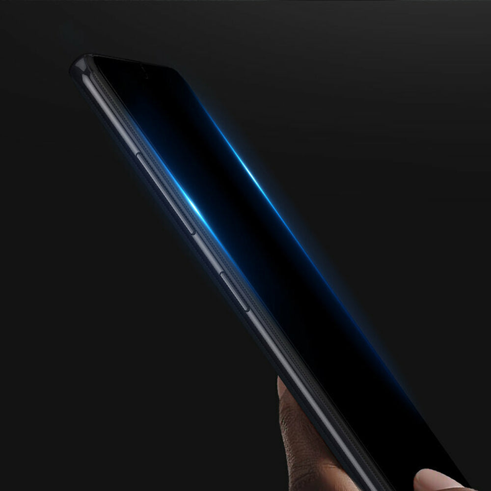 DUX DUCIS Displayschutzfolie für Apple iPhone 16 Plus, gehärtetes Glas, Edge Glue, schwarz