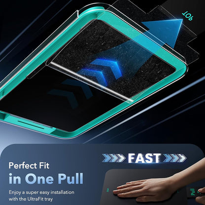 Schutzfolie ESR Armorite Paper Feel UltraFit für Apple iPad (2025) / (2022), gehärtetes Glas, Full Glue, Set mit 2 Stück