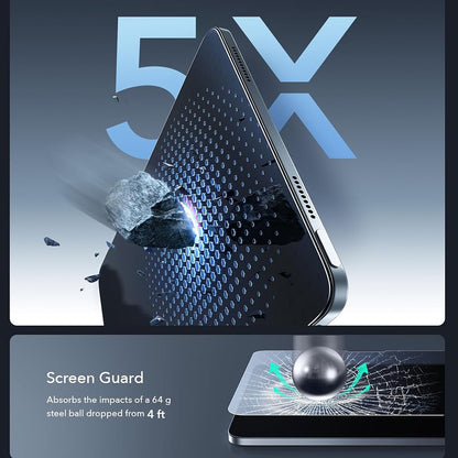 Schutzfolie ESR Armorite Paper Feel UltraFit für Apple iPad (2025) / (2022), gehärtetes Glas, Full Glue, Set mit 2 Stück