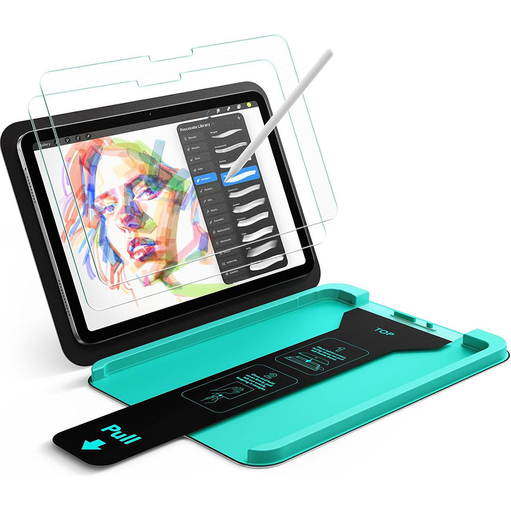 Schutzfolie ESR Armorite Paper Feel UltraFit für Apple iPad Air 11 (2026) / Air 11 (2025), Gehärtetes Glas, Vollverklebung, Set mit 2 Stück