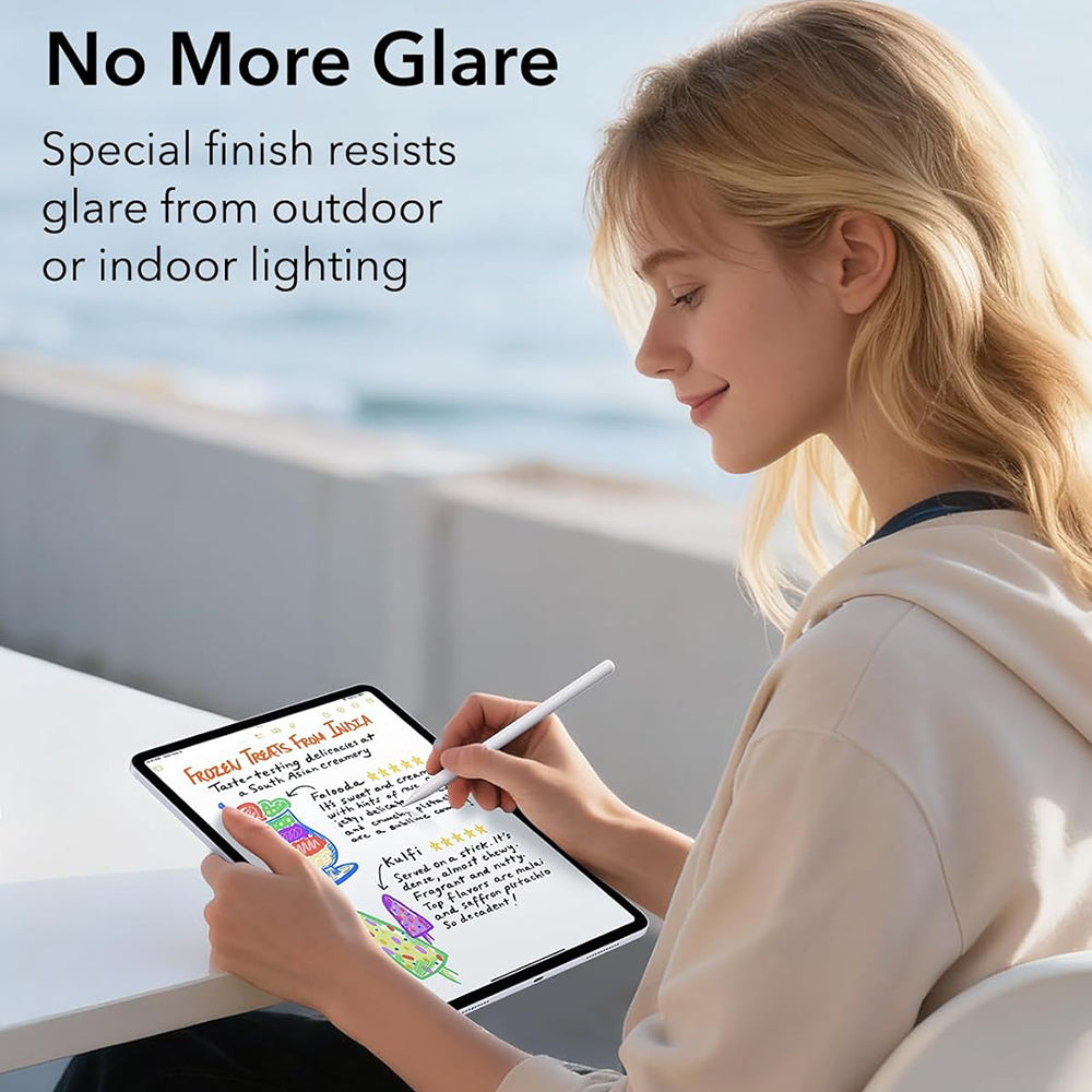 Schutzfolie ESR Paper Feel UltraFit für Apple iPad (2025) / (2022), Kunststoff, Set 2 Stück