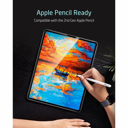 Schutzfolie ESR Bildschirm für Apple iPad Air (2022) / Pro 11 (2021) / Air (2020), Gehärtetes Glas, Vollverklebung, Set 2 Stück