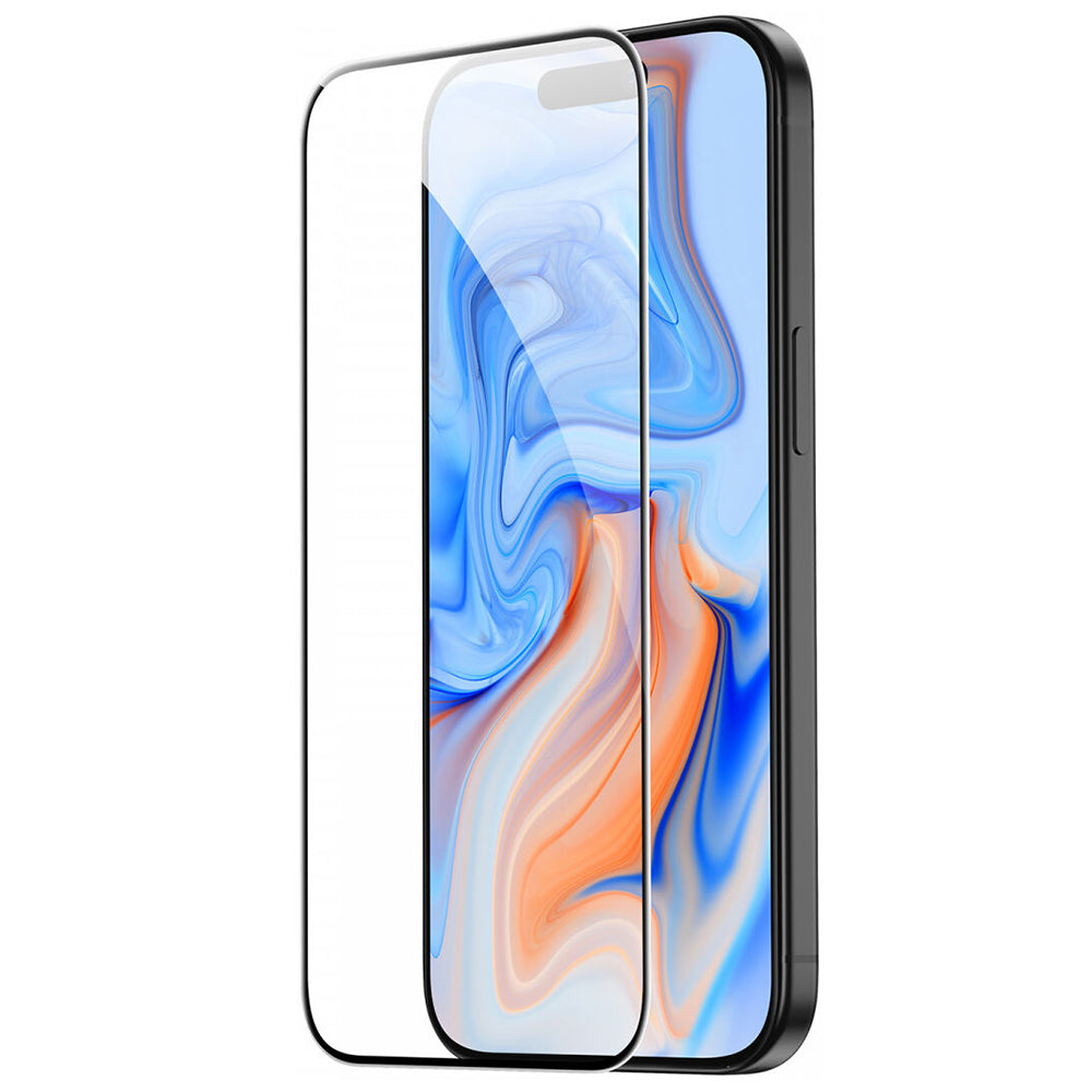 Schutzfolie ESR Bildschirm für Apple iPhone 15, Gehärtetes Glas, Vollkleber, Schwarz
