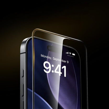 Displayschutzfolie ESR UltraFit Armorite Pro für Apple iPhone 17 Pro, Gehärtetes Glas, Vollverklebung, Schwarz