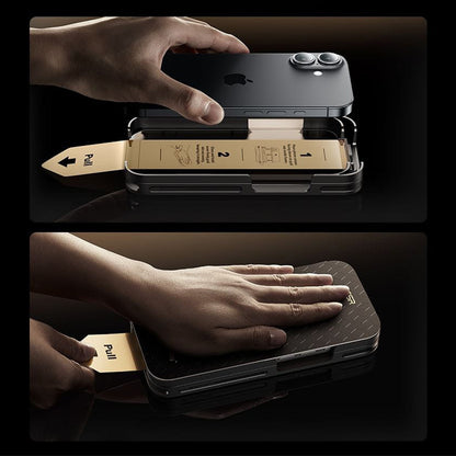 Displayschutzfolie ESR UltraFit Armorite Pro für Apple iPhone 17 Pro, Gehärtetes Glas, Vollverklebung, Schwarz