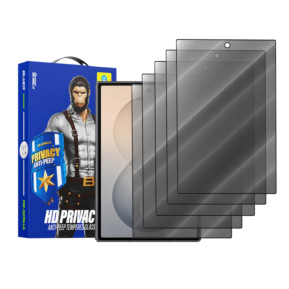 Blueo Anti-Peep Privacy Displayschutzfolie für Samsung Galaxy Z Fold8 F971, gehärtetes Glas, Vollkleber, 5er-Set