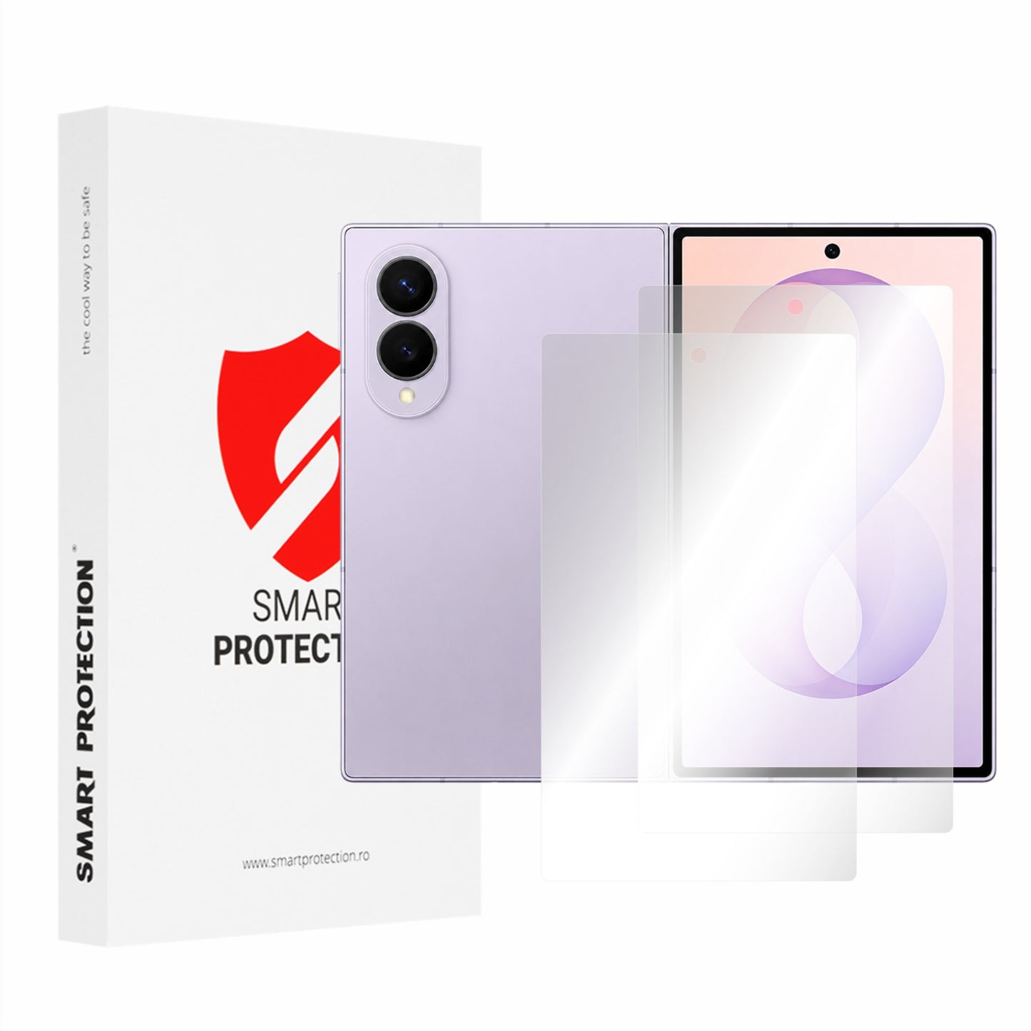 Smart Protection Premium Classic Außendisplay-Schutzfolie für Samsung Galaxy Z Fold8 F971, Kunststoff, 2 Stück Set
