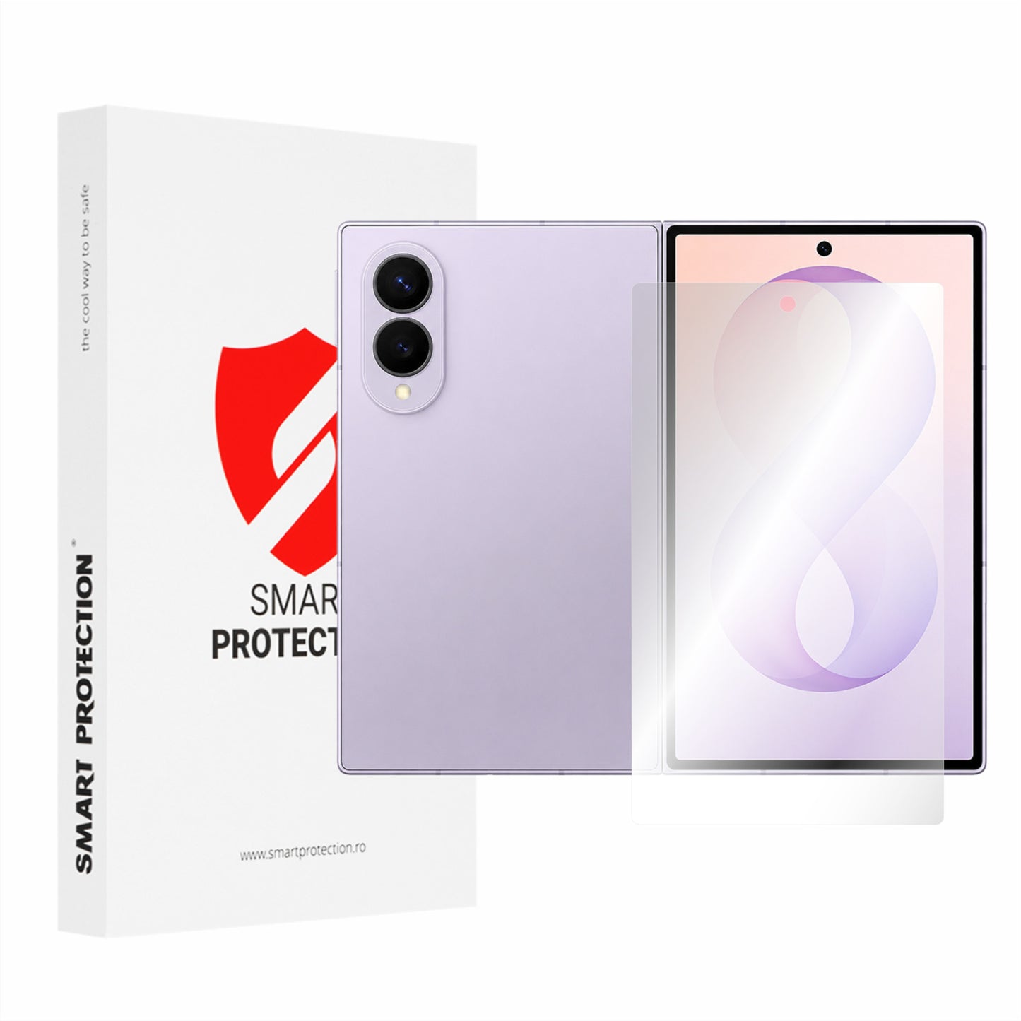 Smart Protection Premium Classic Außendisplay-Schutzfolie für Samsung Galaxy Z Fold8 F971, Kunststoff, 2 Stück Set
