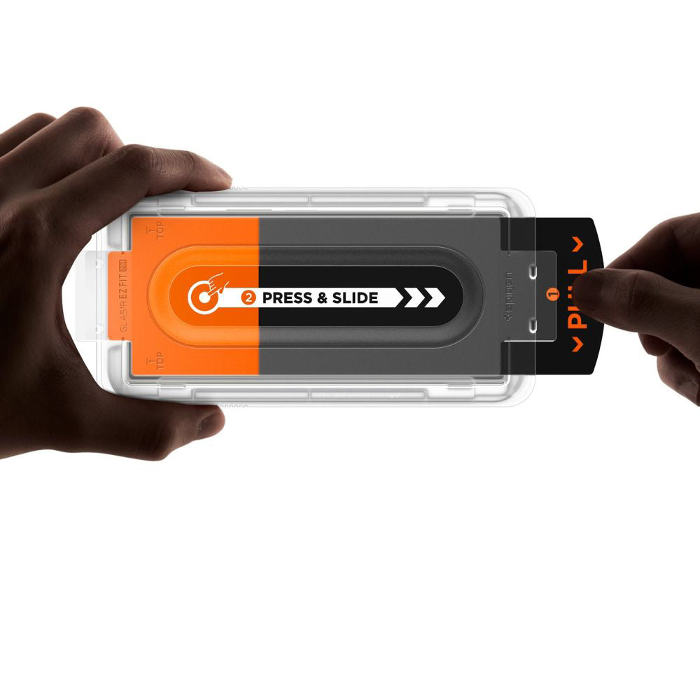 Schutzfolie Außenbildschirm Spigen GlastR EZ FIT Pro HD für Samsung Galaxy Z Fold7 F966, Gehärtetes Glas, Vollkleber, Set 2 Stück AGL09579
