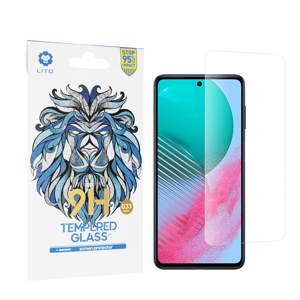 Lito Classic Displayschutzfolie für Samsung Galaxy M54, gehärtetes Glas, Full Glue, 2.5D