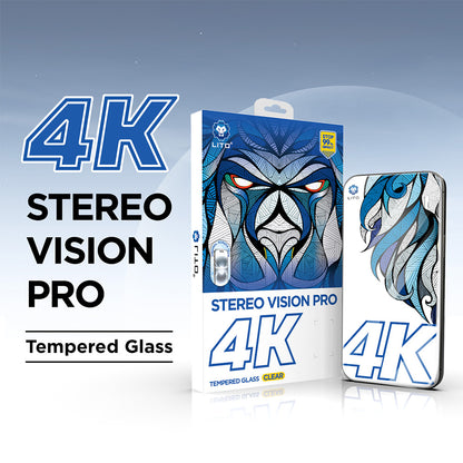Lito D+ Max 4K Screen Protector for Apple iPhone 17 Pro, Tempered Glass, Full Glue, Black