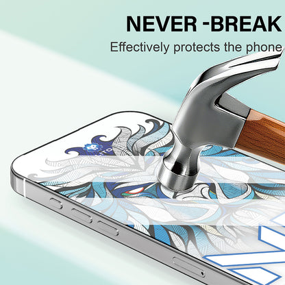 Schutzfolie Lito NB Bildschirm für Apple iPhone 17 Air, Gehärtetes Glas, Vollverklebung, Schwarz