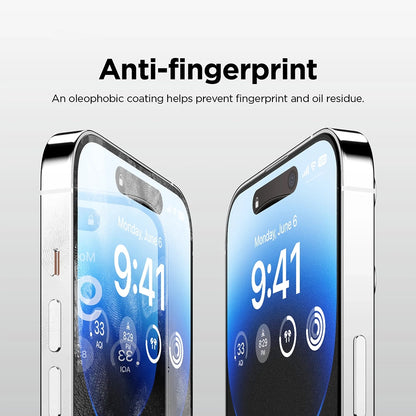 Schutzfolie Mattes Display Anank 5X Verstärkt für Apple iPhone 17 Pro, Gehärtetes Glas, Vollverklebung, 2.5D, Schwarz