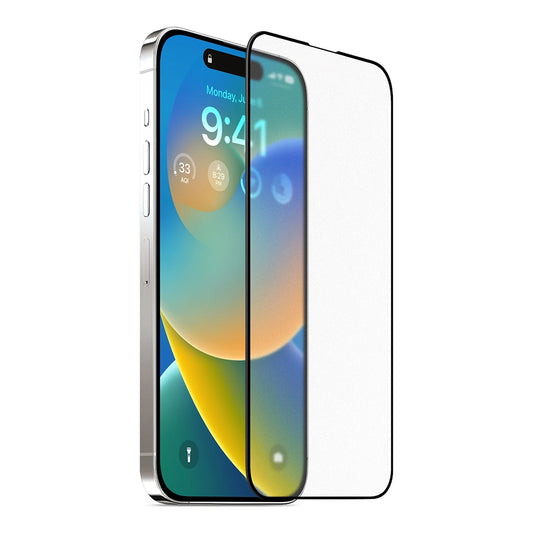 Schutzfolie Mattes Display Anank 5X Verstärkt für Apple iPhone 17, Gehärtetes Glas, Vollverklebung, 2.5D, Schwarz