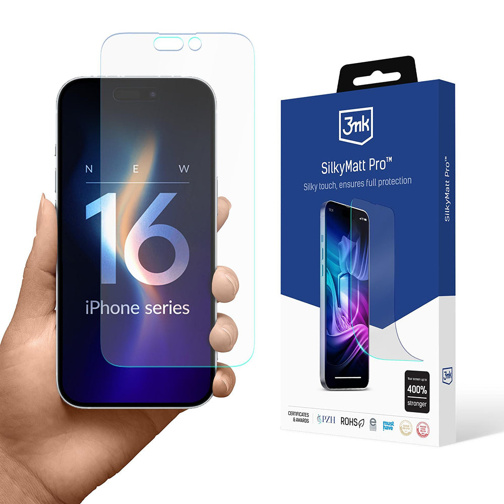 Matte Screen Protector 3MK Silky Pro for Apple iPhone 16 Pro Max, Plastic