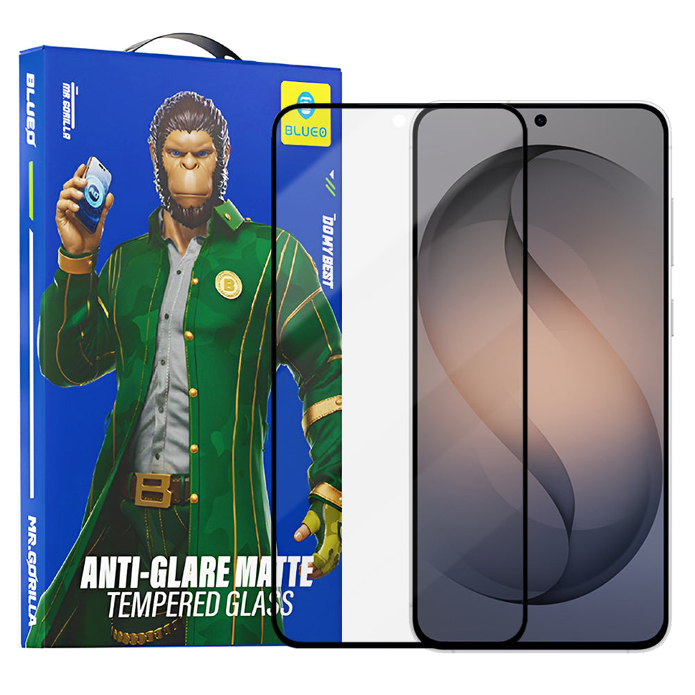 Matte Blueo Anti-Glare Screen Protector for Samsung Galaxy S26 S942, Tempered Glass, Full Glue, Black