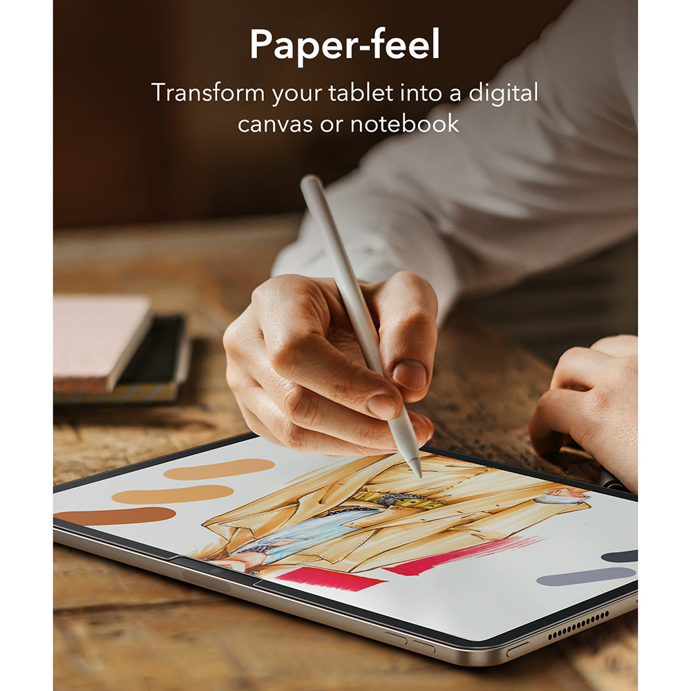 Mattes ESR Paper Feel Displayschutzfolie für Apple iPad Air 11 (2026) / Air 11 (2025), Kunststoff, 2er-Set