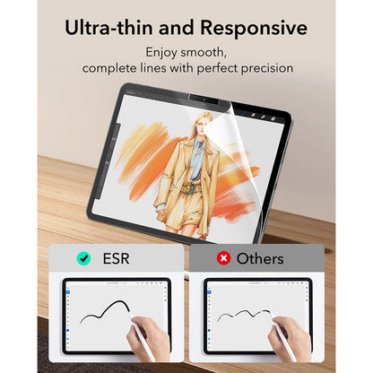 Mattes ESR Paper Feel Displayschutzfolie für Apple iPad Air 11 (2026) / Air 11 (2025), Kunststoff, 2er-Set