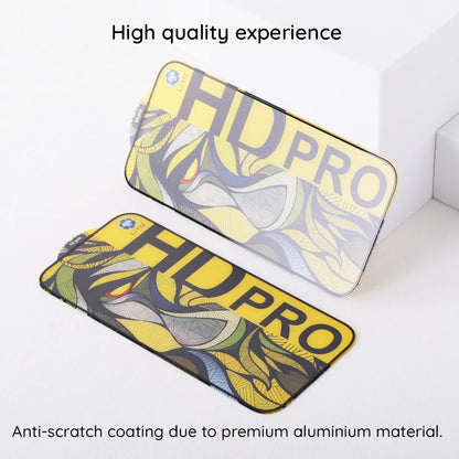 Mattierter Displayschutzfolie Lito HD Pro für Apple iPhone 16, gehärtetes Glas, Vollkleber, Schwarz