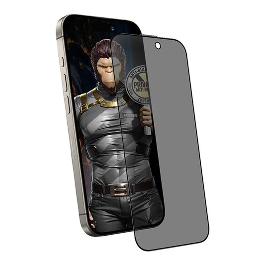Matt Privacy Blueo Anti-Peep Schutzfolie für Apple iPhone 15 Pro Max, gehärtetes Glas, Vollkleber