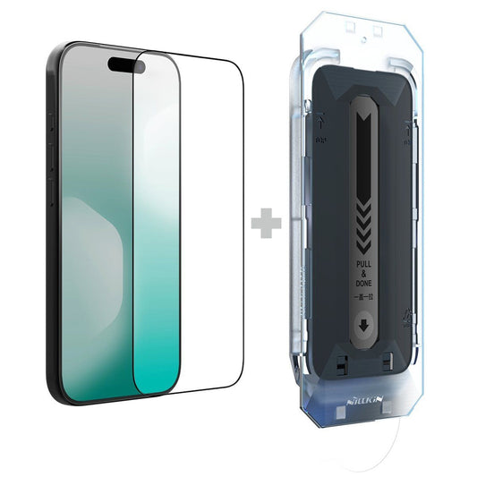 Nillkin CP+ Pro Displayschutzfolie mit Applikator für Apple iPhone 18 Pro Max / 17 Pro Max, gehärtetes Glas, Vollkleber, schwarz
