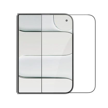 Nillkin CP+ Pro Displayschutzfolie für die Außenseite mit Applikator für Apple iPhone Duo, gehärtetes Glas, vollflächig klebend, schwarz