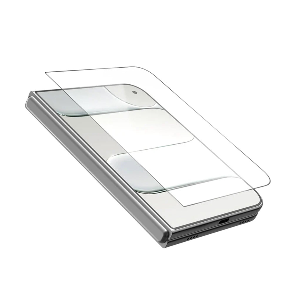 Nillkin CP+ Pro Displayschutzfolie für die Außenseite mit Applikator für Apple iPhone Duo, gehärtetes Glas, vollflächig klebend, schwarz