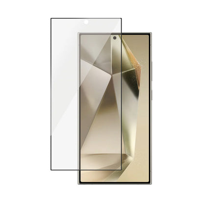 Schutzfolie PanzerGlass Safe. Ultra-Wide Fit EasyAligner für Samsung Galaxy S24 Ultra S928, gehärtetes Glas, Full Glue, Schwarz