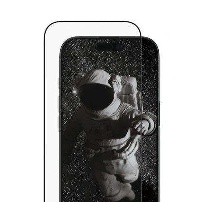 Schutzfolie PanzerGlass Ultra-Wide Ceramic II EasyAligner für Apple iPhone 17 / 16 Pro, gehärtetes Glas, Vollkleber, Schwarz