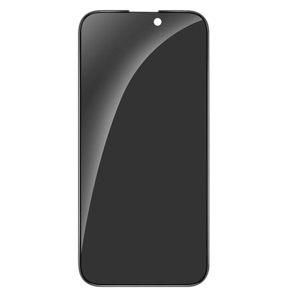 Privacy-Schutzfolie Anank 2X Verstärkt für Apple iPhone 15 Pro Max, Sicherheitsglas, Vollkleber, 2.5D