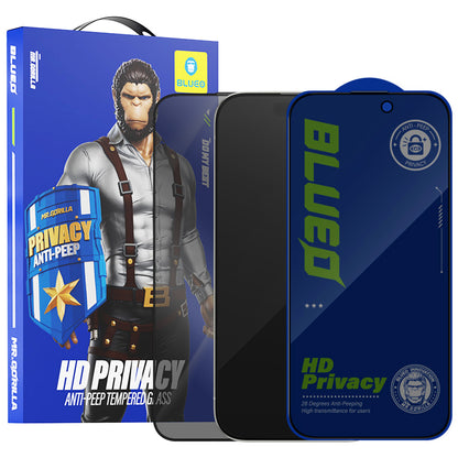 Privacy-Schutzfolie Blueo Anti-Peep für Apple iPhone 14 Plus / 13 Pro Max, gehärtetes Glas, Vollkleber