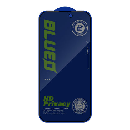 Privacy-Schutzfolie Blueo Anti-Peep für Apple iPhone 14 Plus / 13 Pro Max, gehärtetes Glas, Vollkleber