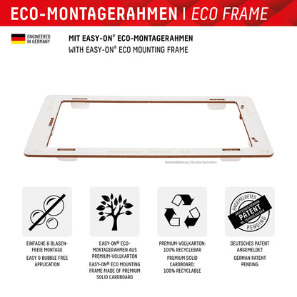 Privacy-Schutzfolie Displex Real Glass für Apple iPhone 16 Plus, gehärtetes Glas, Full Glue