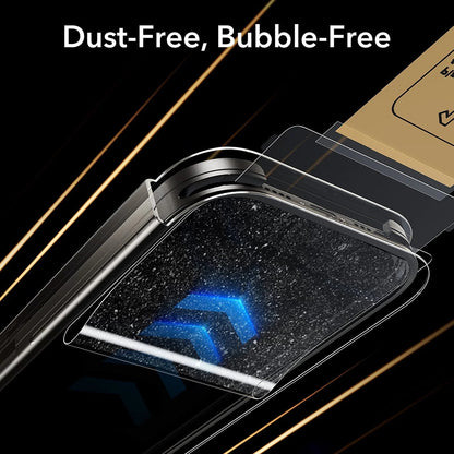 Schutzfolie Ecran Privacy ESR UltraFit Armorite Pro für Apple iPhone 17 Pro Max, Gehärtetes Glas, Full Glue, Set 3 Stück